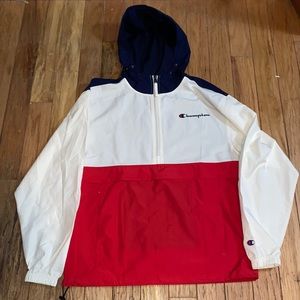 Champion Windbreaker With Hidden front Pocket Size Small